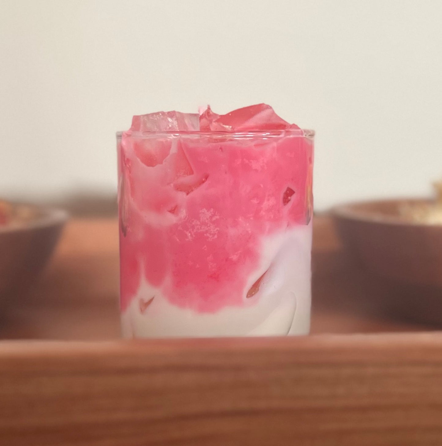 La bebida rosa
