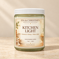 Kitchen Light 7 oz candle with Oatmeal and Honey plus Warm Coffee label